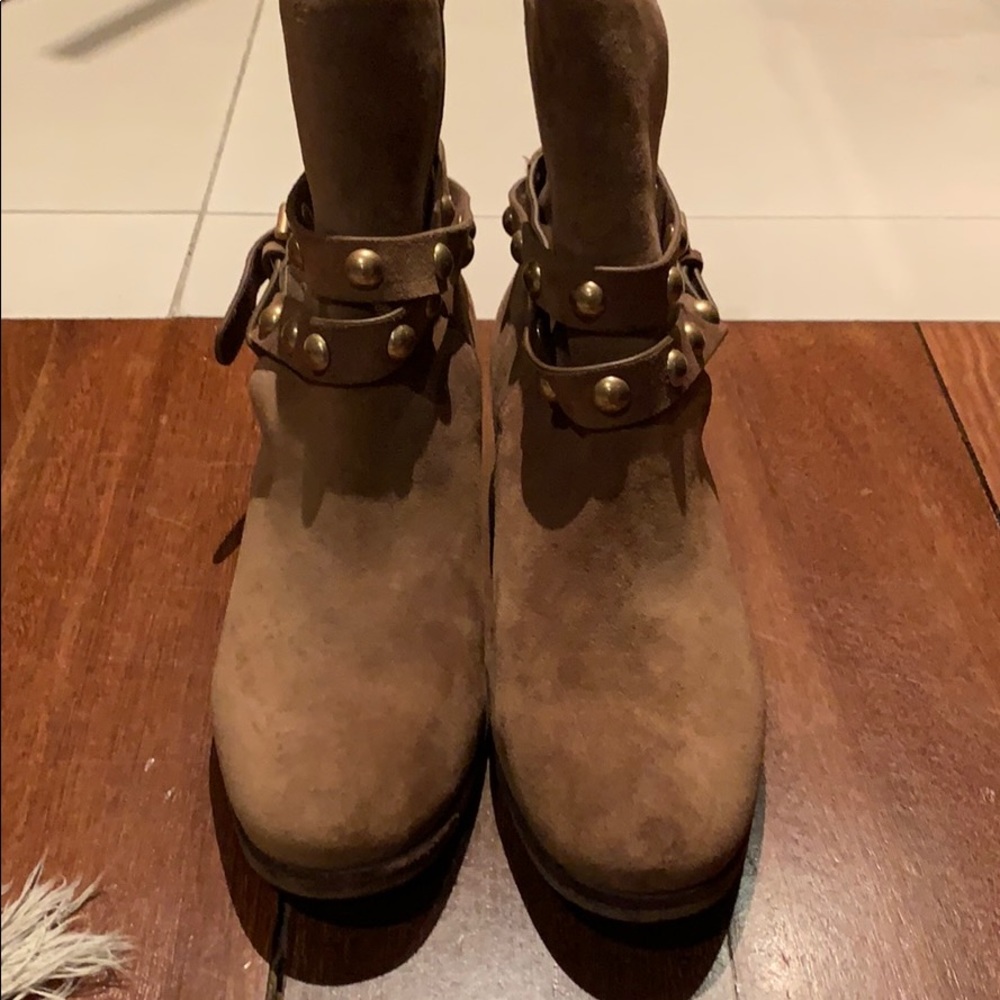 see by chloe janis studded suede ankle boots.